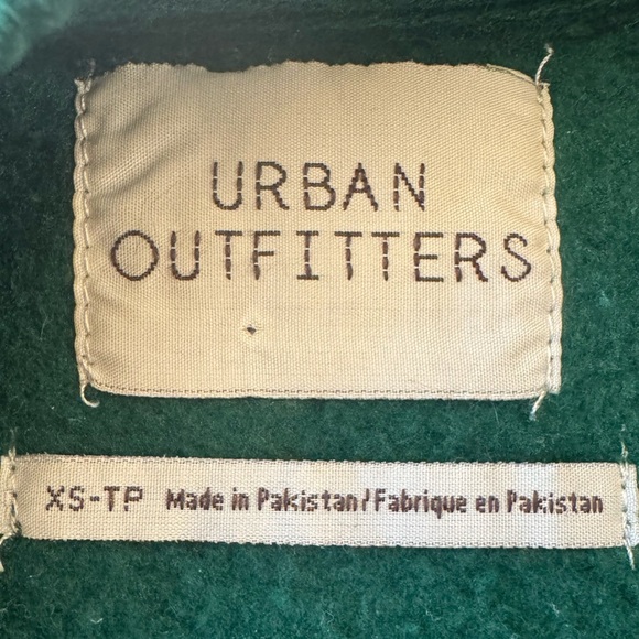 URBAN OUTFITTERS UO "The JV" Dark Green Short Sleeve Crew Sweatshirt XS - Picture 4 of 8